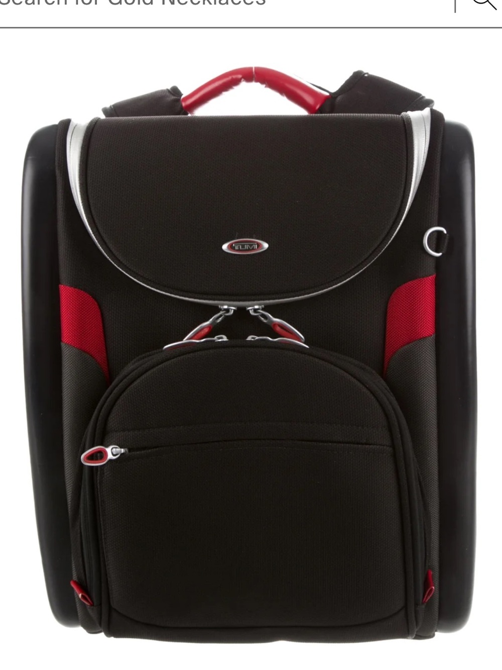 Tumi T3 Black and red  Backpack.